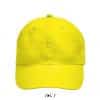 Neon Yellow SOL'S METEOR - SIX PANEL CAP Sapkák