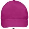 Fuchsia SOL'S SUNNY - FIVE PANELS CAP Sapkák