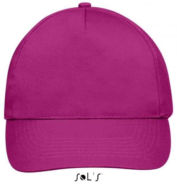 Fuchsia SOL'S SUNNY - FIVE PANELS CAP Sapkák