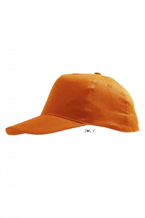 Orange SOL'S SUNNY KIDS - FIVE PANELS CAP Gyermek ruházat