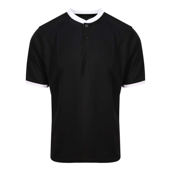 Jet Black/Fire Red Just Cool COOL STAND COLLAR SPORTS POLO Sport