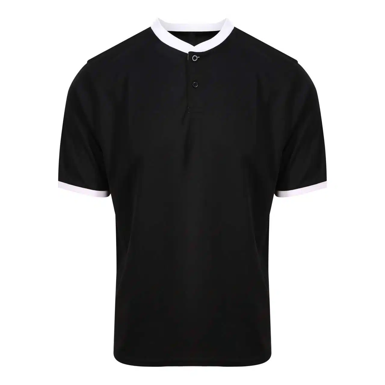 Jet Black/Fire Red Just Cool COOL STAND COLLAR SPORTS POLO Sport