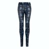 Abstract Blue Just Cool WOMEN'S COOL PRINTED LEGGING Sport