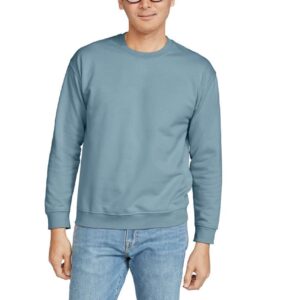 Stone Blue Gildan SOFTSTYLE MIDWEIGHT FLEECE ADULT CREWNECK Pulóverek