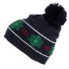 Night Navy K-UP BEANIE WITH CHRISTMAS PATTERNS Sapkák