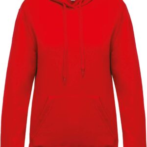 Red Kariban LADIES’ HOODED SWEATSHIRT Pulóverek