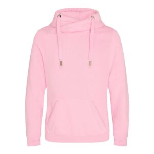 Baby Pink Just Hoods CROSS NECK HOODIE Pulóverek