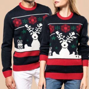 Kariban UNISEX CREW NECK CHRISTMAS JUMPER Pulóverek