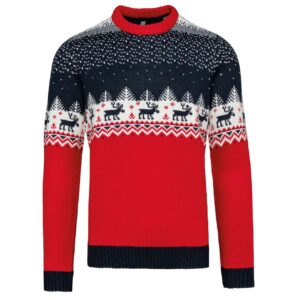 Night Navy Kariban UNISEX CREW NECK CHRISTMAS JUMPER Pulóverek