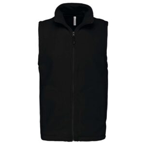 Black Kariban LUCA - MEN'S MICROFLEECE GILET Polár és Softshell