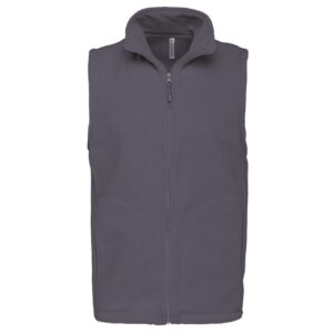 Convoy Grey Kariban LUCA - MEN'S MICROFLEECE GILET Polár és Softshell