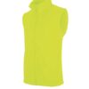 Fluorescent Yellow Kariban LUCA - MEN'S MICROFLEECE GILET Polár és Softshell