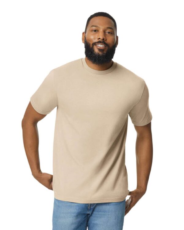 Sand Gildan SOFTSTYLE® MIDWEIGHT ADULT T-SHIRT Pólók/T-Shirt