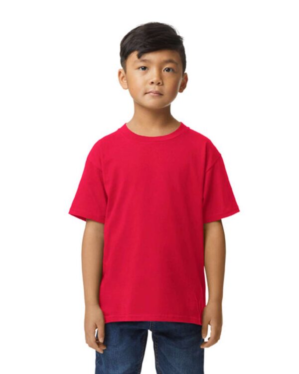 Red Gildan SOFTSTYLE® MIDWEIGHT YOUTH T-SHIRT Gyermek ruházat