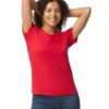 Red Gildan SOFTSTYLE® MIDWEIGHT WOMEN'S T-SHIRT Pólók/T-Shirt