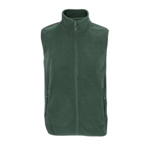 Forest Green SOL'S SOL'S FACTOR BW - UNISEX MICROFLEECE ZIP BODYWARMER Polár és Softshell