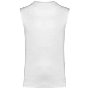 White Kariban ECO-FRIENDLY MEN SLEEVELESS T-SHIRT Pólók/T-Shirt