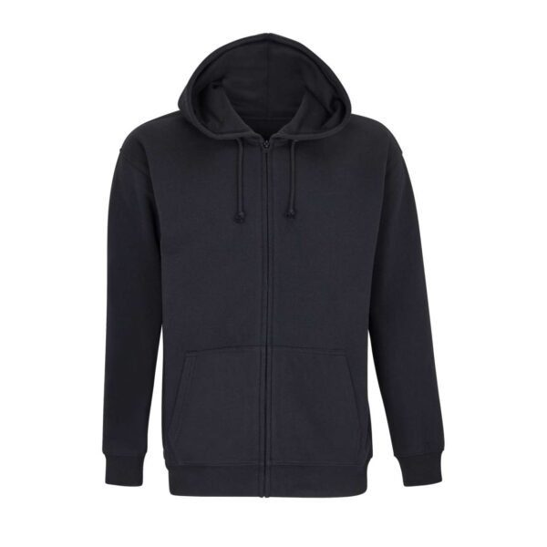 Black SOL'S SOL'S CARTER - UNISEX FULL-ZIP HOODIE Pulóverek