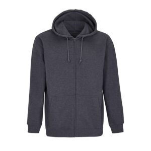 Charcoal Melange SOL'S SOL'S CARTER - UNISEX FULL-ZIP HOODIE Pulóverek