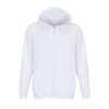 White SOL'S SOL'S CARTER - UNISEX FULL-ZIP HOODIE Pulóverek