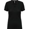 Black Designed To Work LADIES' SHORT-SLEEVED POLO SHIRT Galléros pólók
