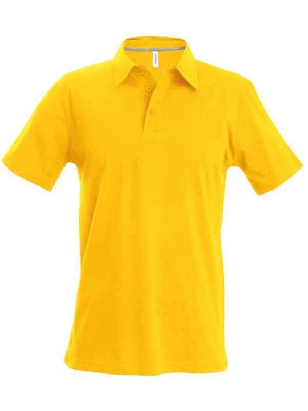 Yellow Kariban MEN'S SHORT-SLEEVED POLO SHIRT Galléros pólók