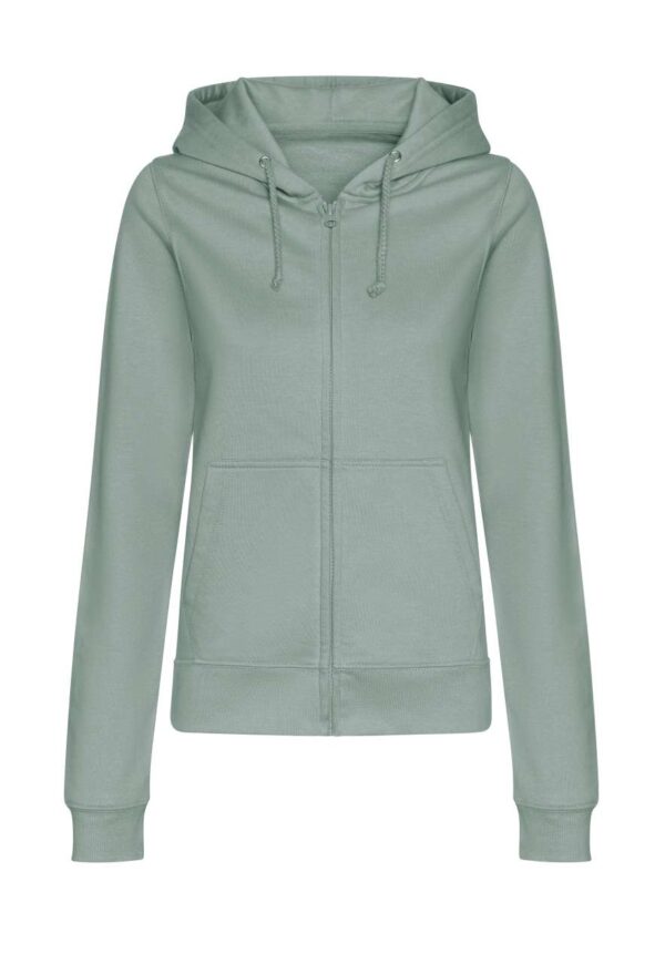 Dusty Green Just Hoods WOMEN'S COLLEGE ZOODIE Pulóverek