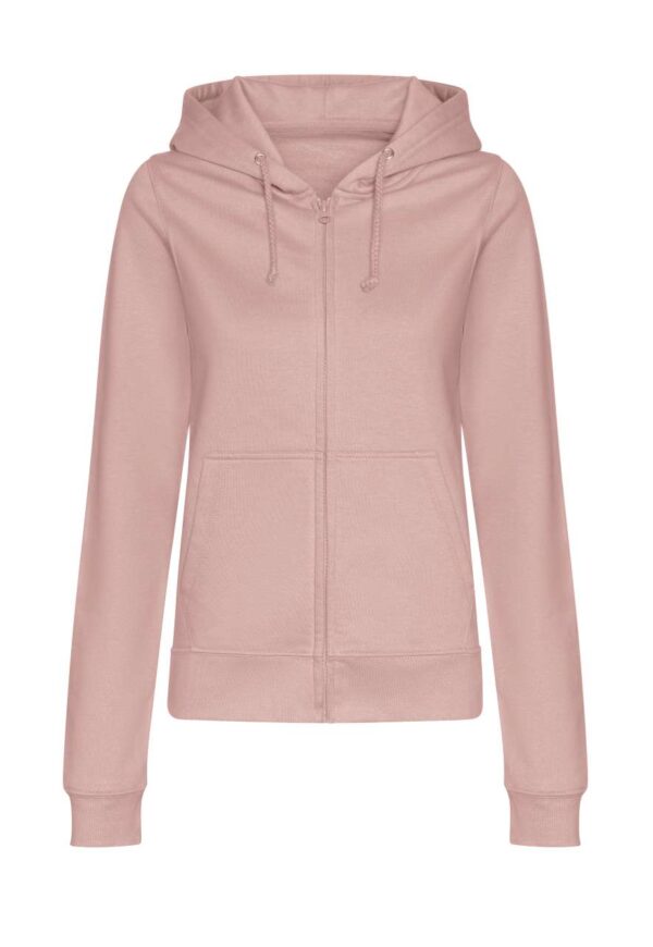 Dusty Pink Just Hoods WOMEN'S COLLEGE ZOODIE Pulóverek