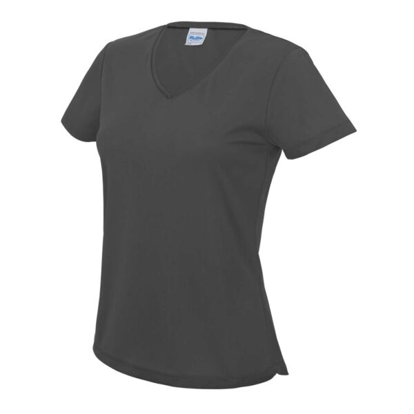 Charcoal Just Cool V NECK WOMEN'S COOL T Sport