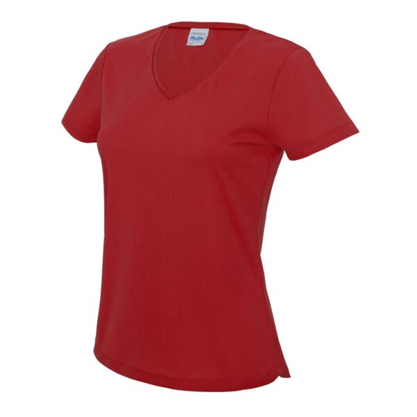 Fire Red Just Cool V NECK WOMEN'S COOL T Sport