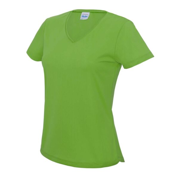 Lime Green Just Cool V NECK WOMEN'S COOL T Sport
