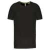 Black Proact MEN'S RECYCLED ROUND NECK SPORTS T-SHIRT Sport