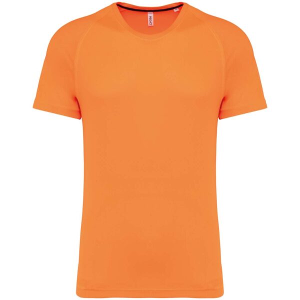 Fluorescent Orange Proact MEN'S RECYCLED ROUND NECK SPORTS T-SHIRT Sport