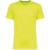 Fluorescent Yellow Proact MEN'S RECYCLED ROUND NECK SPORTS T-SHIRT Sport