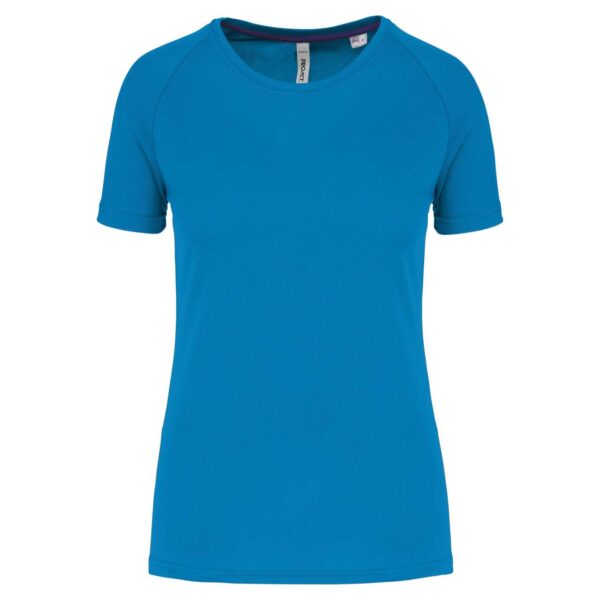 Aqua Blue Proact LADIES' RECYCLED ROUND NECK SPORTS T-SHIRT Sport