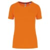 Fluorescent Orange Proact LADIES' RECYCLED ROUND NECK SPORTS T-SHIRT Sport