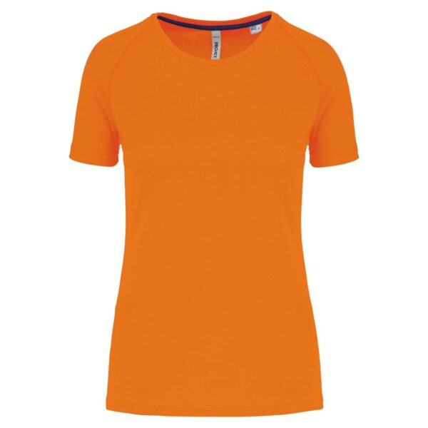 Fluorescent Orange Proact LADIES' RECYCLED ROUND NECK SPORTS T-SHIRT Sport